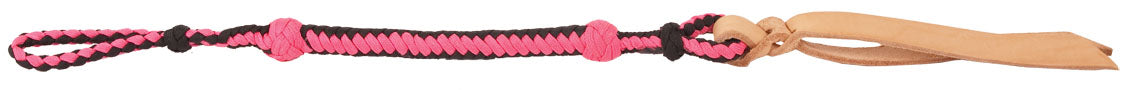 Quirt - Pink /Black w/ Leather End.