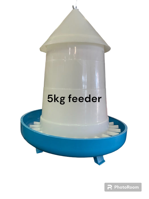 FEEDER 5KG W/ LEGS  - BLUE
