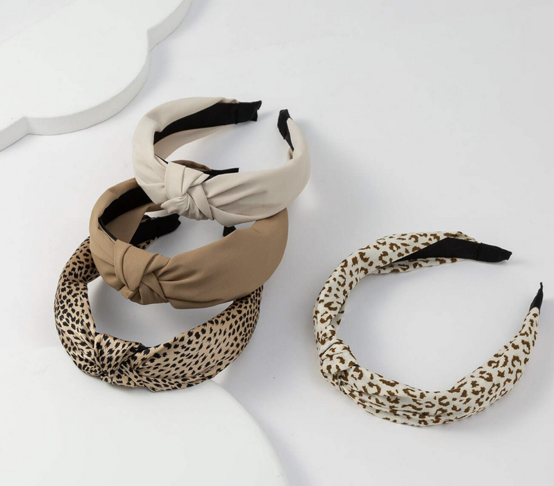 Women's Leopard Print Fabric Headbands
