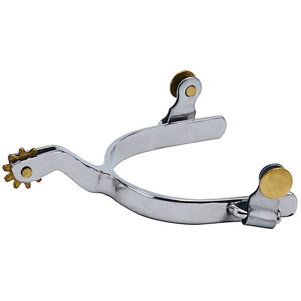 Roping Rowel Spurs with Plain Band - Ladies - Chrome Plated