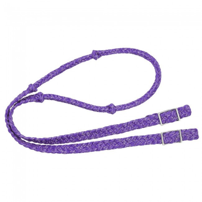 Tough1® Reflective Cord Knot Rope Rein - PURPLE