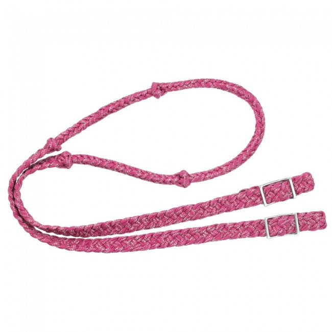 Tough1® Reflective Cord Knot Rope Rein - PINK