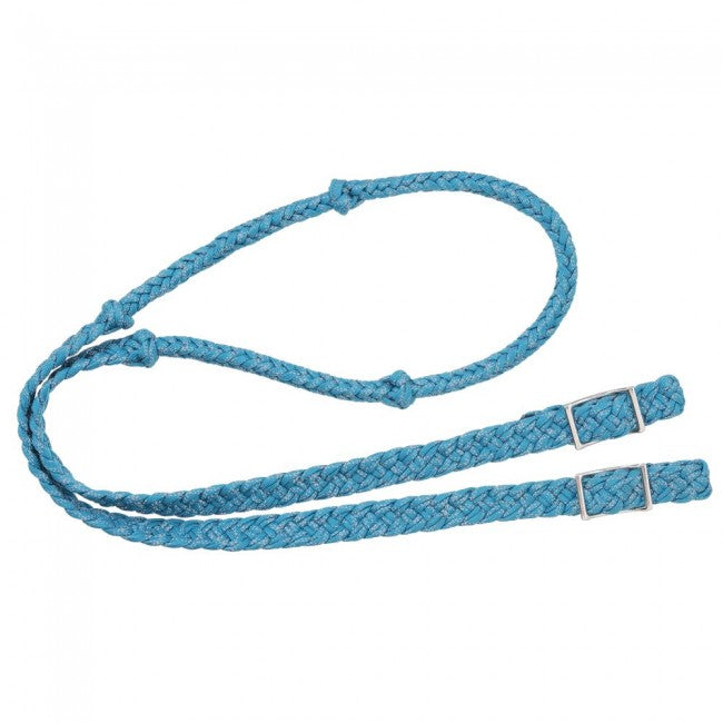 Tough1® Reflective Cord Knot Rope Rein - TURQUOISE