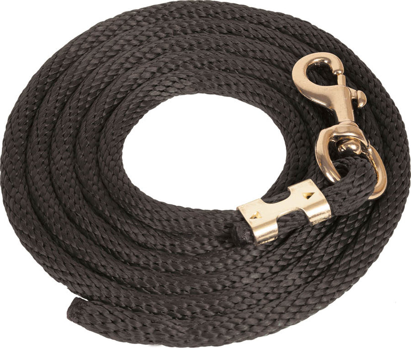 Poly Lead Rope 5/8"x 8 Bolt Snap - Black