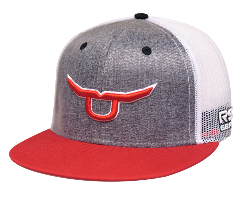 ROPESMART CLASSIC TRUCKER SNAPBACK WITH RED STEER