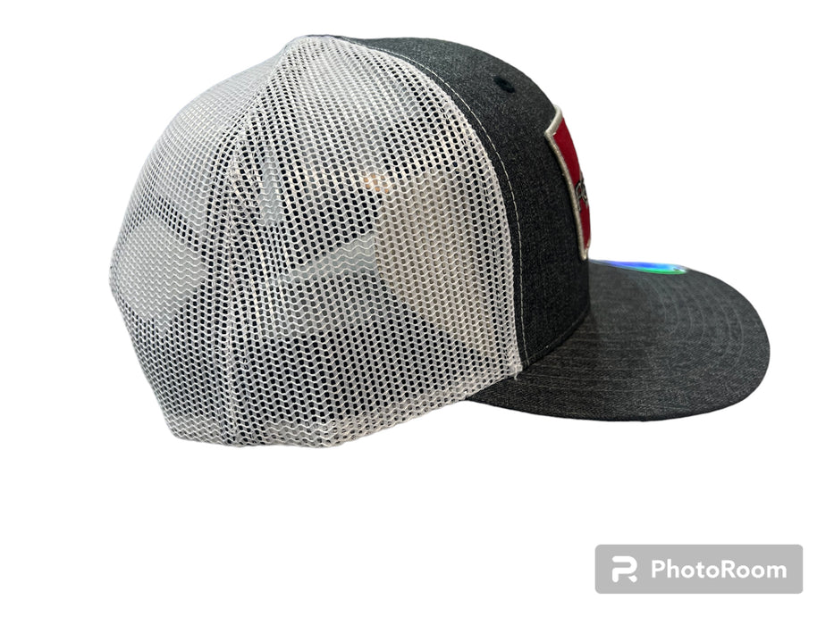 ROPESMART CLASSIC TRUCKER WITH COWBOY PATCH-GREY