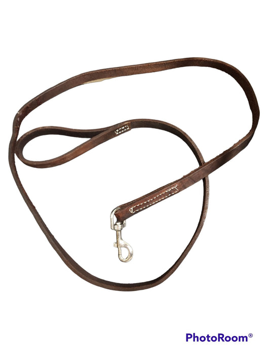 6'' LEATHER  LEASH FOR DOGS  -LIGHT OIL
