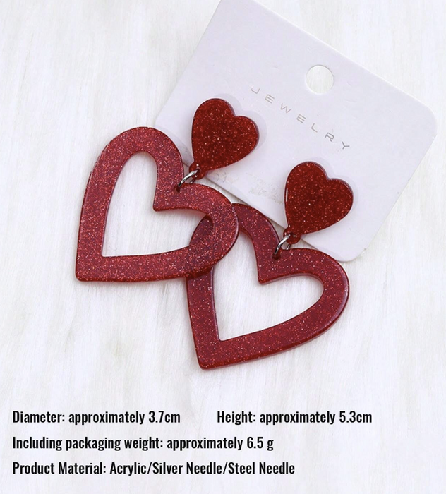 1pc Women'S Hollowed Out Heart
