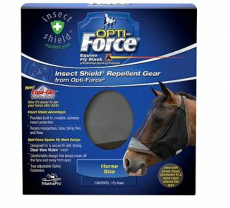 Opti-Force Equine Fly Mask-LARGE