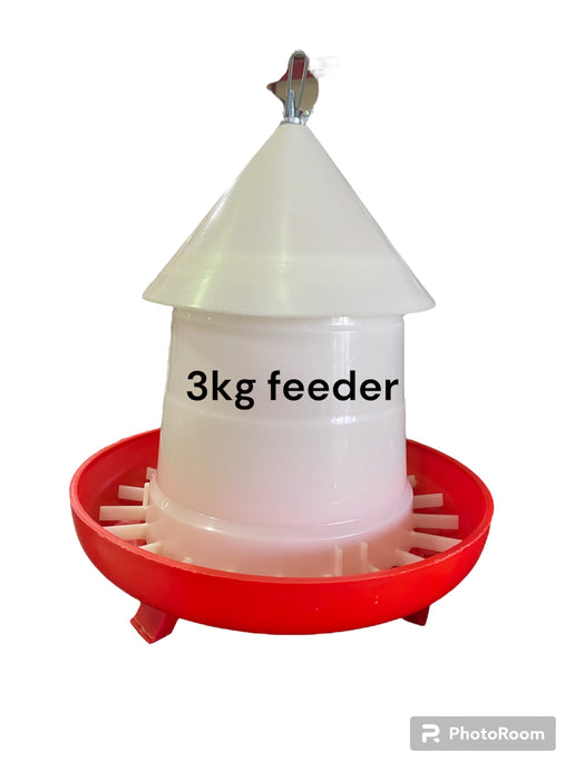 FEEDER 3KG W/ LEGS  - RED