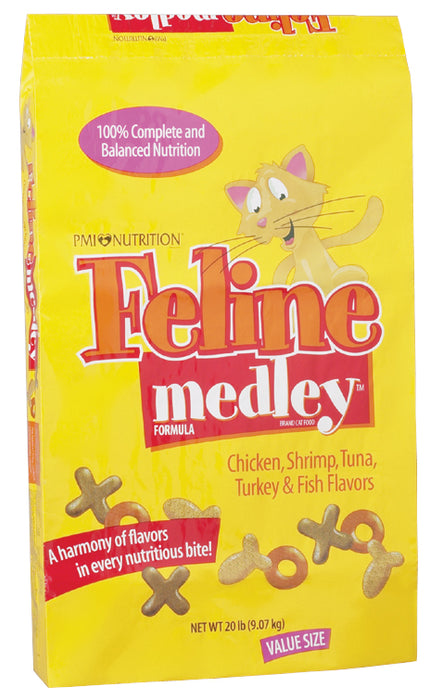 FELINE MEDLEY CAT FD 20LB YELLOW BAG