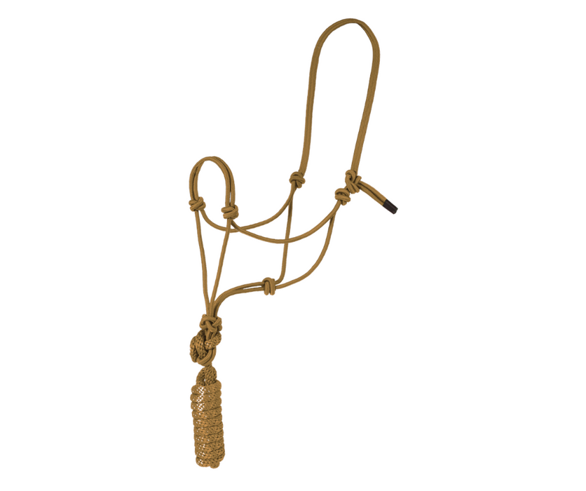Economy Mountain Rope Halter and Lead - TAN