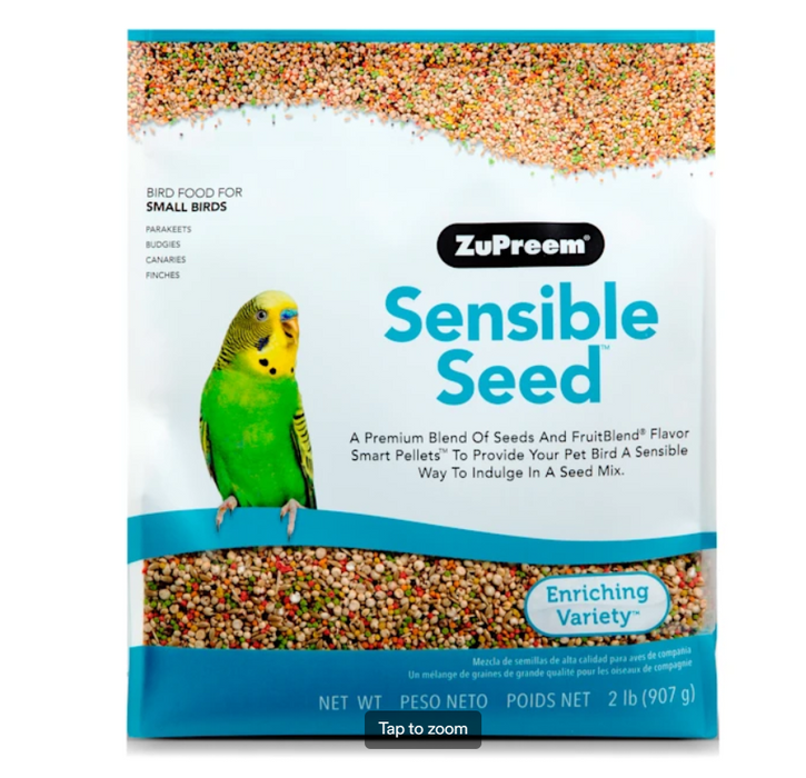 ZuPreem Sensible Seed Bird Food for Small Birds, 2 lbs.