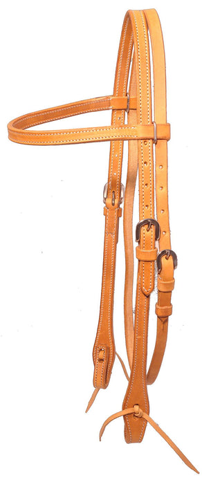 HEADSTALL, BROWBAND, D/S HARNESS LEATHER