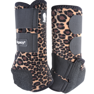 Legacy2 Front Support Boots - Front Cheetah Medium