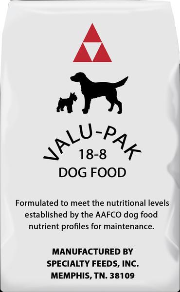 VALUE-PAK WHITE 18-8 DOG FOOD