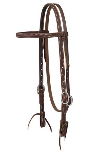 Working Tack Browband Headstall, 5/8", Stainless  Steel