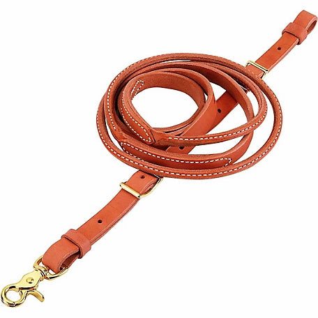 Harness Leather Round Roper and Contest Reins, 3/4 in. x 8 ft.