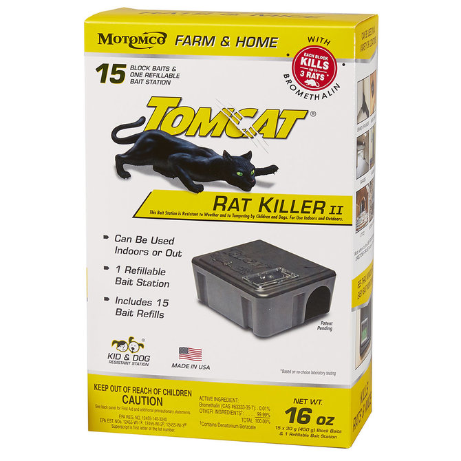REFILLABLE RAT BAIT STATION - TOMCAT RAT KILLER II