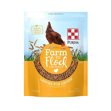 Farm to Flock Larvae for Ladies Hen Treats, 3 lb.