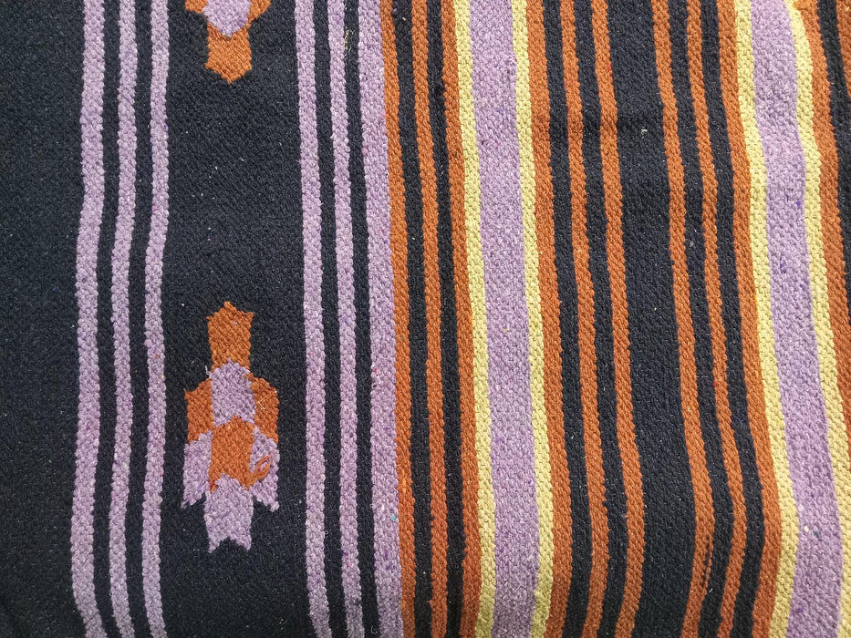 Single Weave Saddle Blanket Purple/Brown/Blue