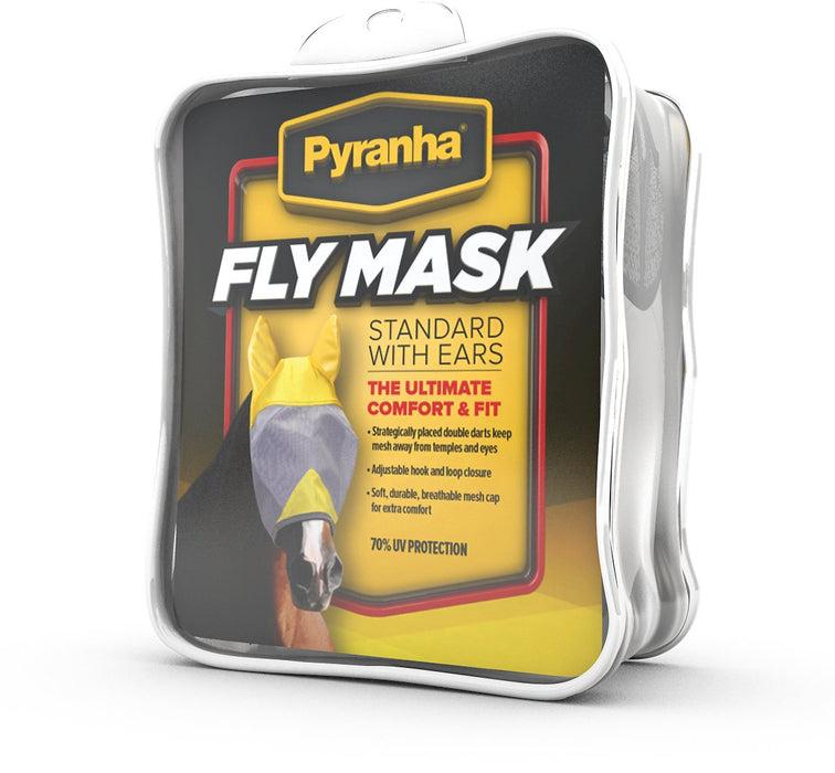 PYRANHA HORSE FLY MASK - STANDARD WITH EARS