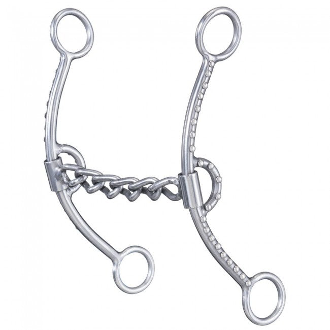 TOUGH1 SWEET IRON CHAIN MOUTH LIFTER SNAFFLE