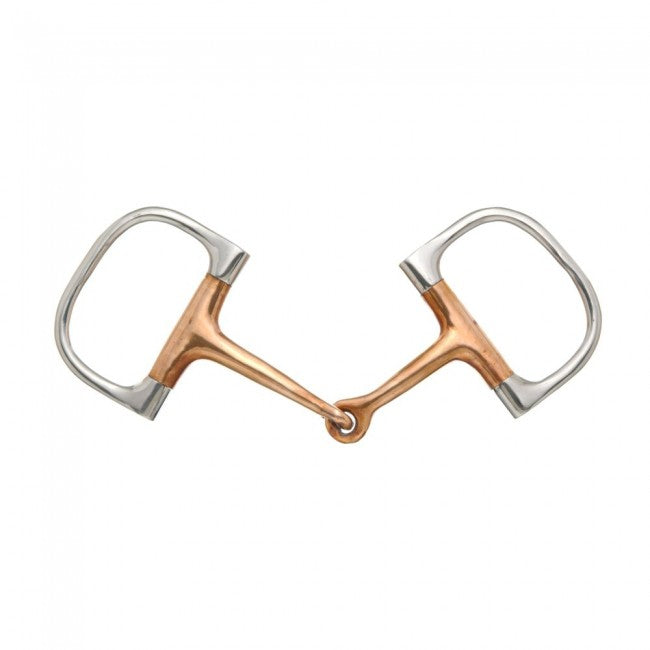 TOUGH1 COPPER MOUTH DEE RING SNAFFLE