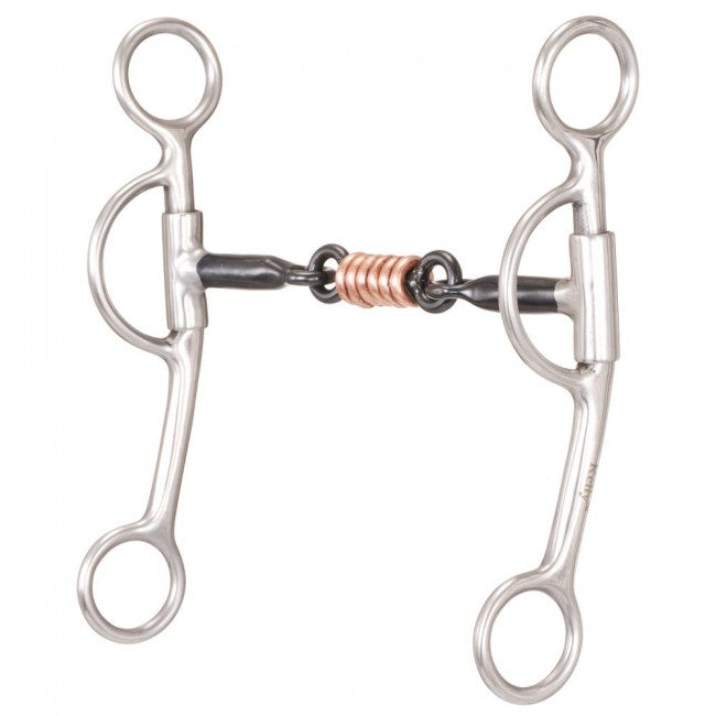 TOUGH1 SWEET IRON 3-PIECE SNAFFLE WITH COPPER