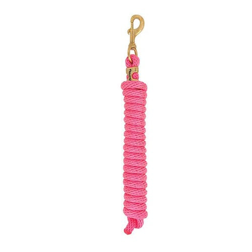 Poly Lead Rope with a Solid Brass 225 Snap - RASPBERRY
