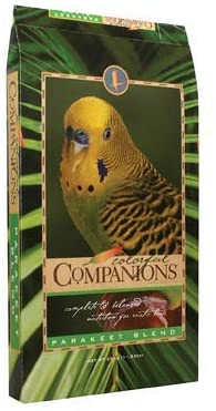 Colorful Companions | Parakeet Bird Food Blend | Nutritionally Complete | Premium Grains and Seeds | 25 Pound