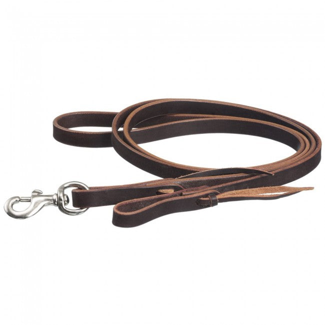 Tough1® Latigo Leather Roping Reins with Tie Ends