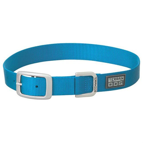 Nylon Single-Ply Dog Collar - Blue - 19" L