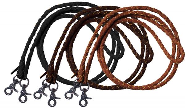 5835 - Leather Braided Roping Reins
