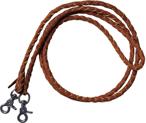 5835 - Leather Braided Roping Reins