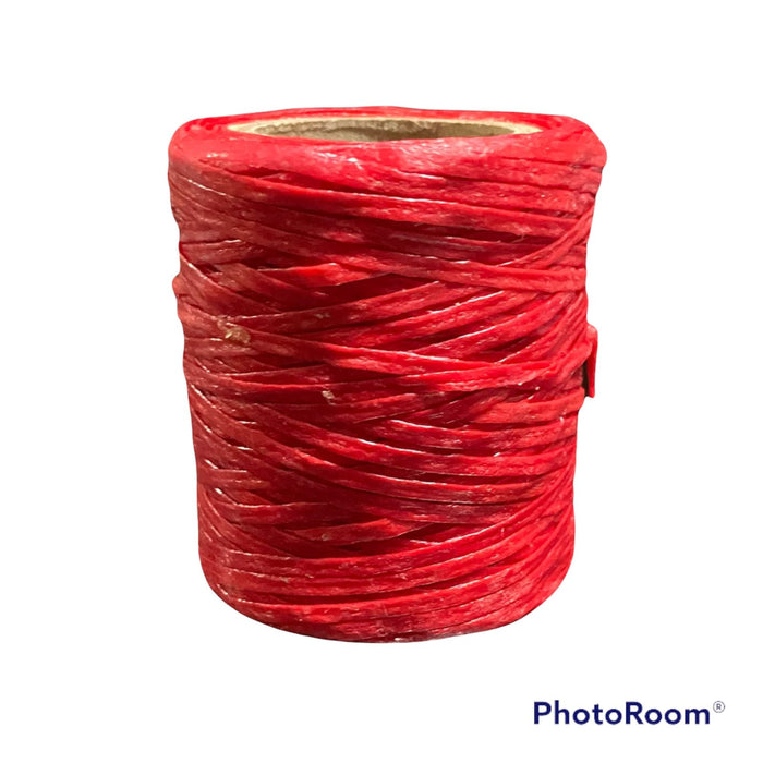 WAXED TIE STRING 50MTS - RED