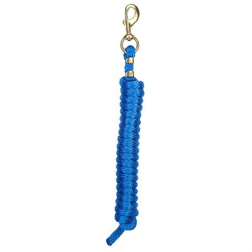 Poly Lead Rope with a Solid Brass 225 Snap - Blue