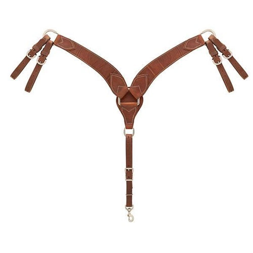 Synergy® Harness Leather Breast Collar - Russet - Roper
