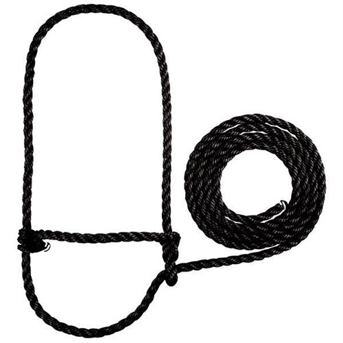 Cattle Rope Halter - Black