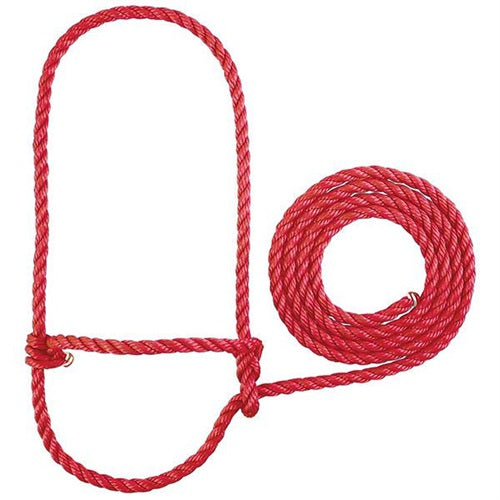 Cattle Rope Halter - Red