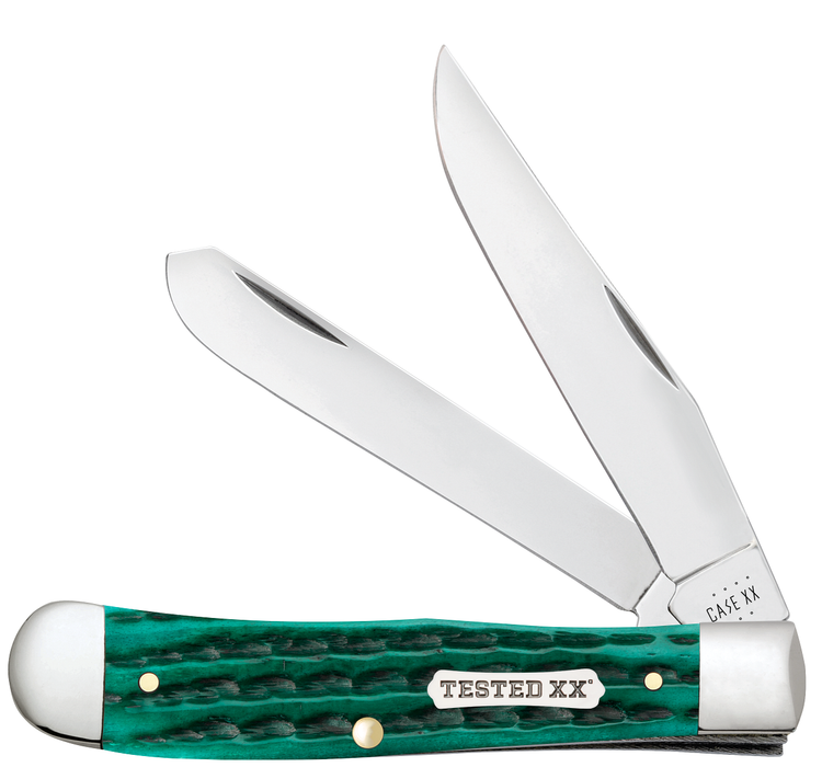 CASE XX - Trapper 48940 Kinfolk Jigged Jade Bone Stainless Pocket Knife
