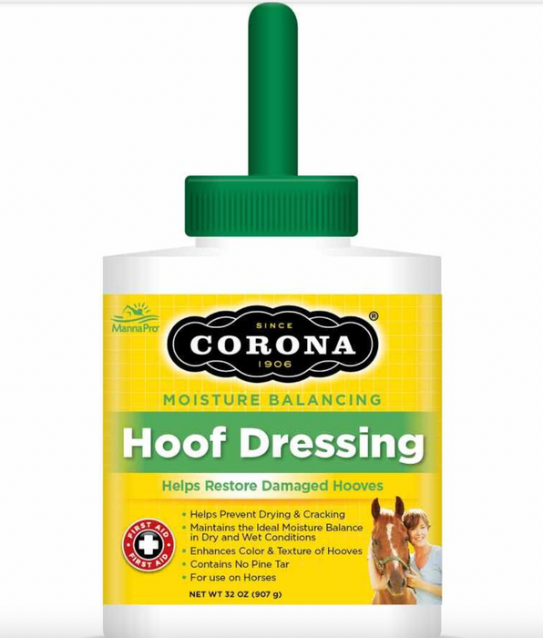Corona: Hoof Dressing W/Brush 32Oz