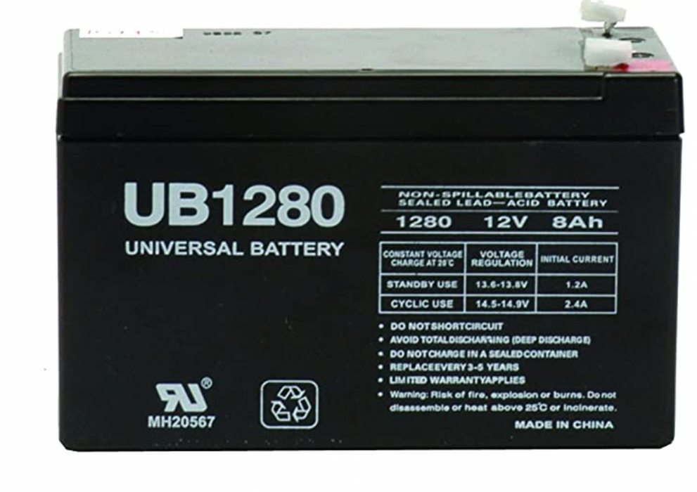 12 volt 8amp Battery