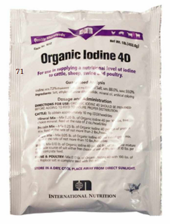 International Nutrition: Organic Iodide-40 Gr 1lb