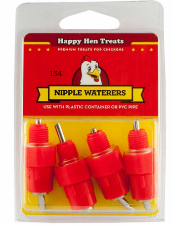 Happy Hen Treats: Nipple Waterer 4-Pack