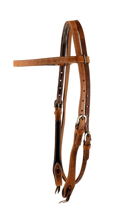 Showman ® Argentina Harness cow leather browband headstall.