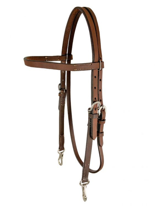 Showman ® Argentina cow leather browband headstall.