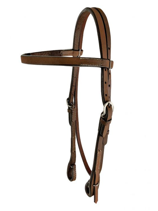 Showman ® Argentina cow leather browband headstall.