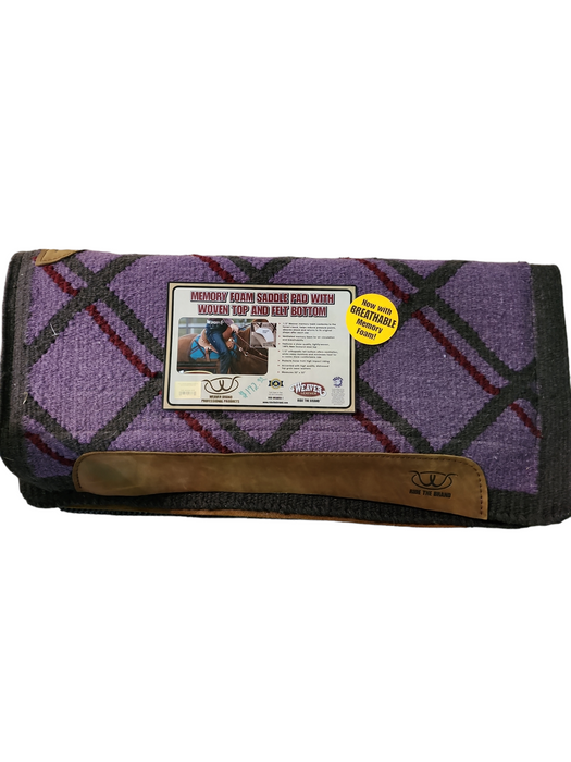 32x32" MEMORY FOAM SADDLE PAD WITH WOVEN TOP AND FELT BOTTOM