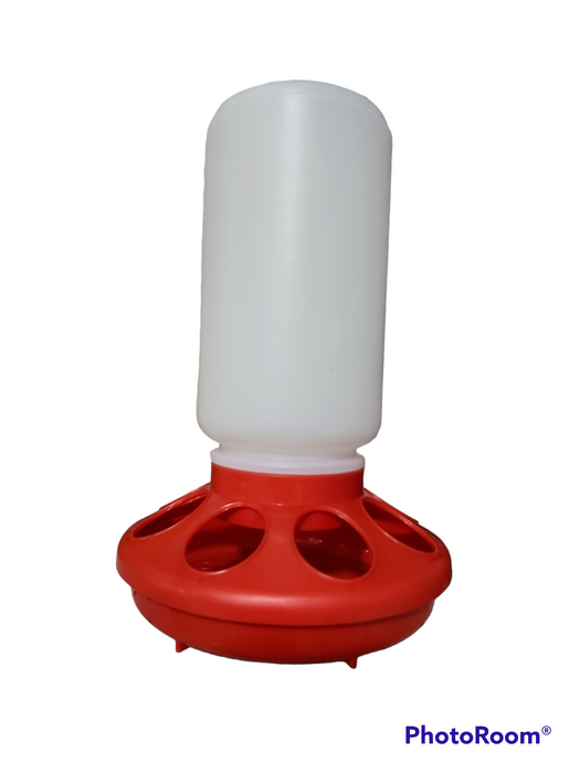 POULTRY FEEDER COMPLETE  1 QT. - RED